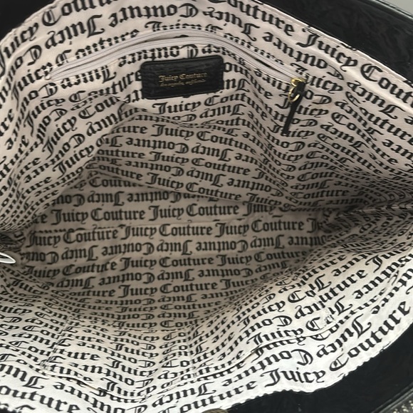 Juicy Couture Black and Gray Logo Tote - Picture 5 of 7